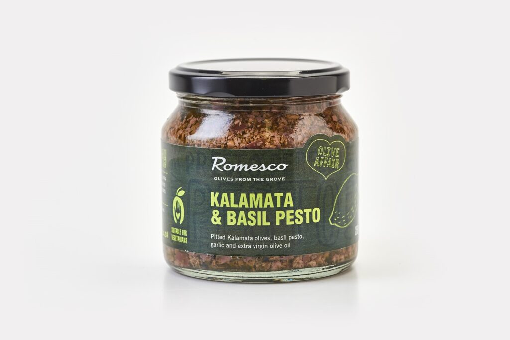 Kalamata & Basil Pesto – Romesco Olives